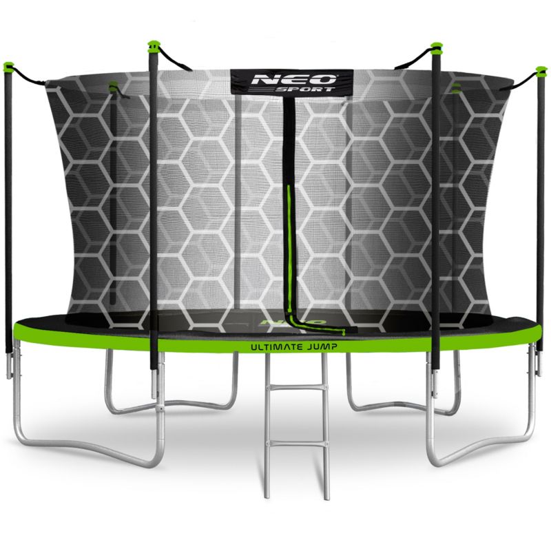 Trampolina ogrodowa Neo-Sport 435cm 14ft + drabinka + siatka wewnetrzna 1szt.