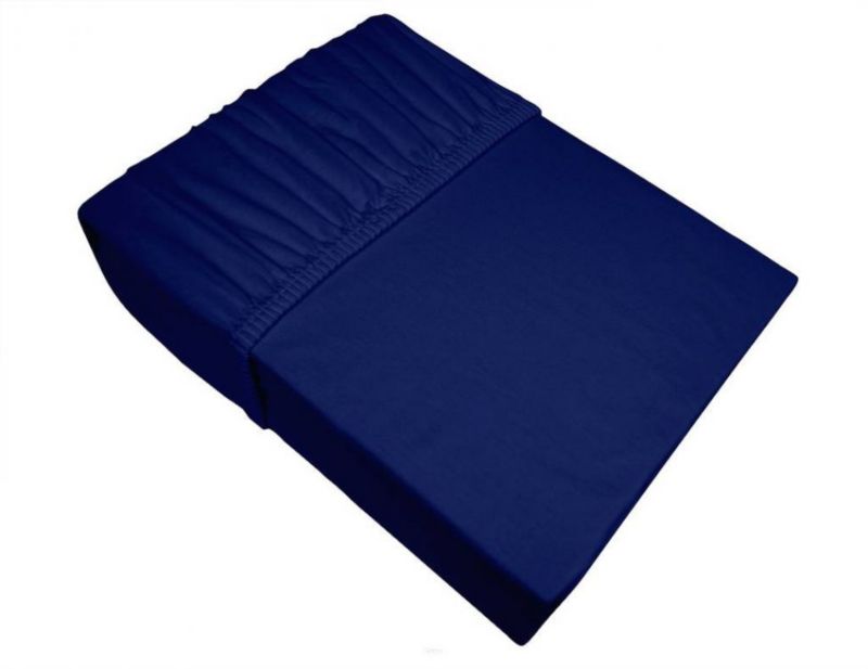 Prześcieradło Greno z gumką Jersey Bielbaw 120x200 granatowe 160 g/m2 Premium 1 szt