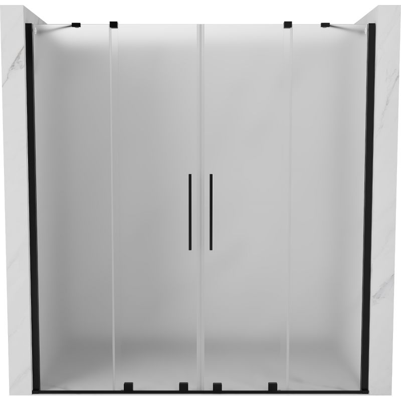 Drzwi prysznicowe przesuwne Mexen Velar czarne 170x200 cm 1 szt.