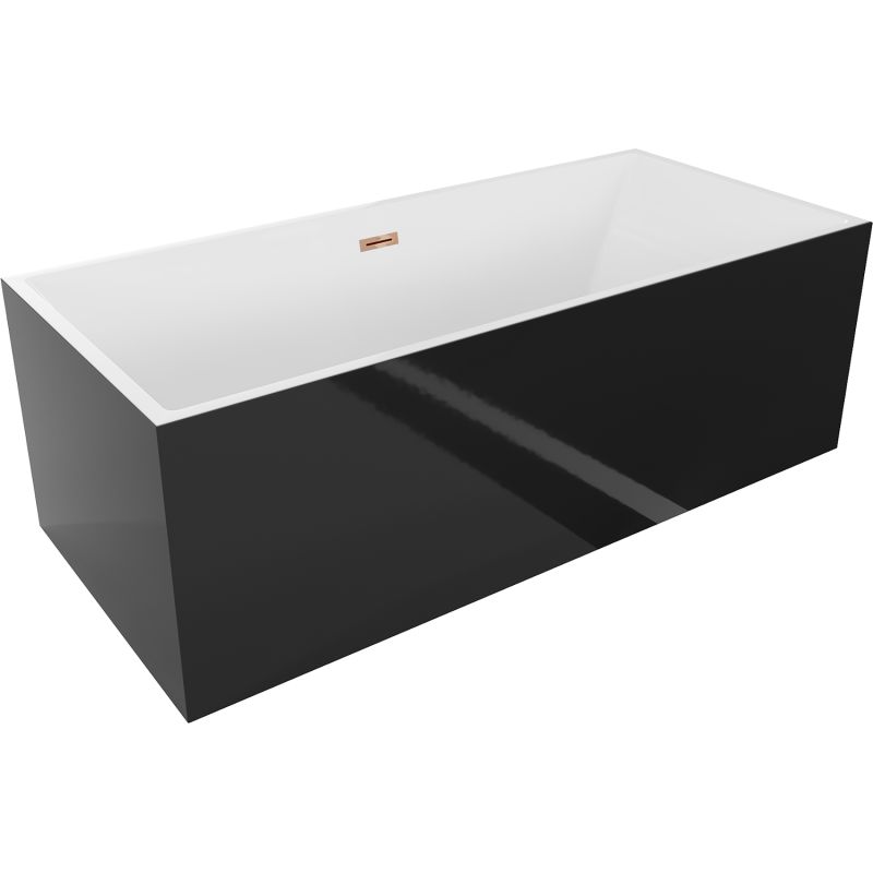 Wanna wolnostojąca Mexen Vigo biała czarna 178,5x80 cm 51251788075-60 1 szt.