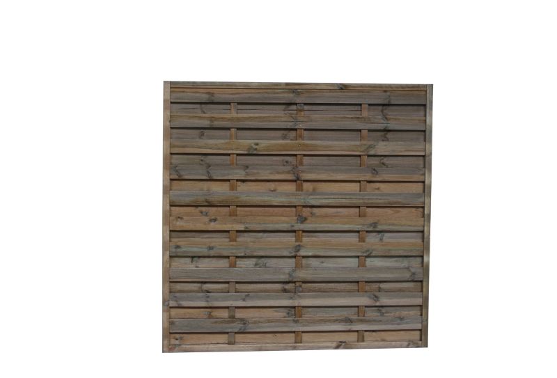 Płot lamelowy prosty brąz Roma 180x180 cm 1szt.