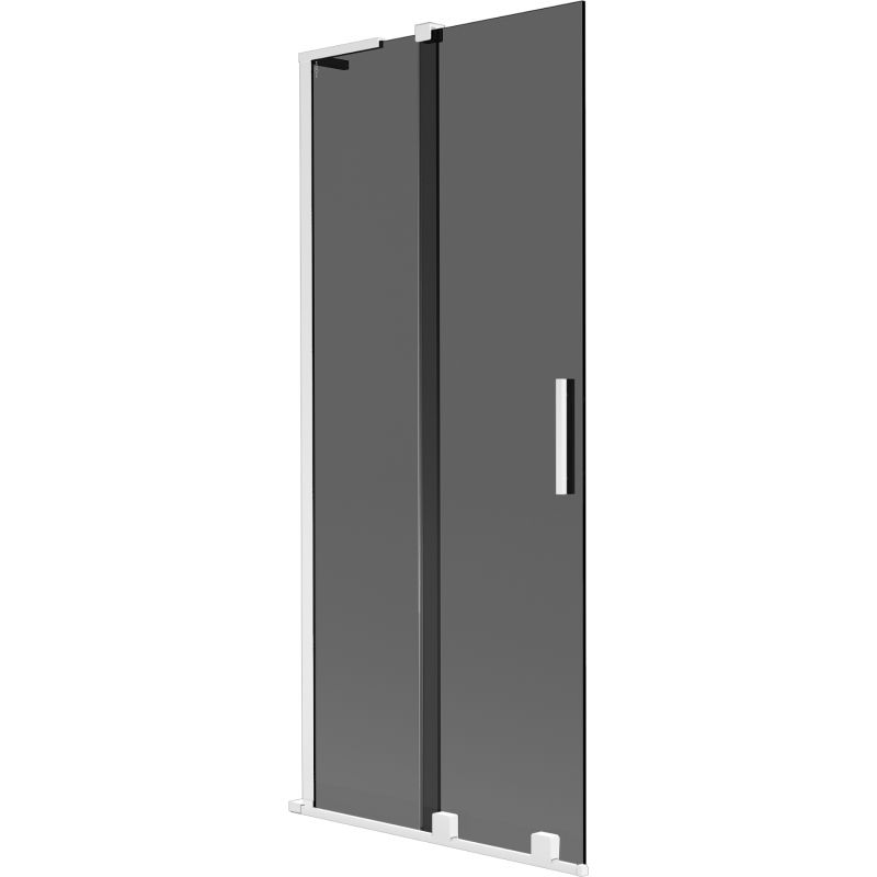 Parawan nawannowy ruchomy Mexen Velar L grafit, biały 80x150 cm 1 szt.