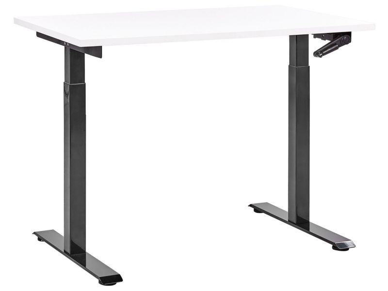 Biurko regulowane Manualny Biały Destines 120 x 72 cm 1 szt.