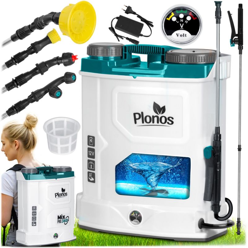 Opryskiwacz akumulatorowy ciśnieniowy Plonos plecakowy elektryczny 16l lanca 85cm 1 szt.