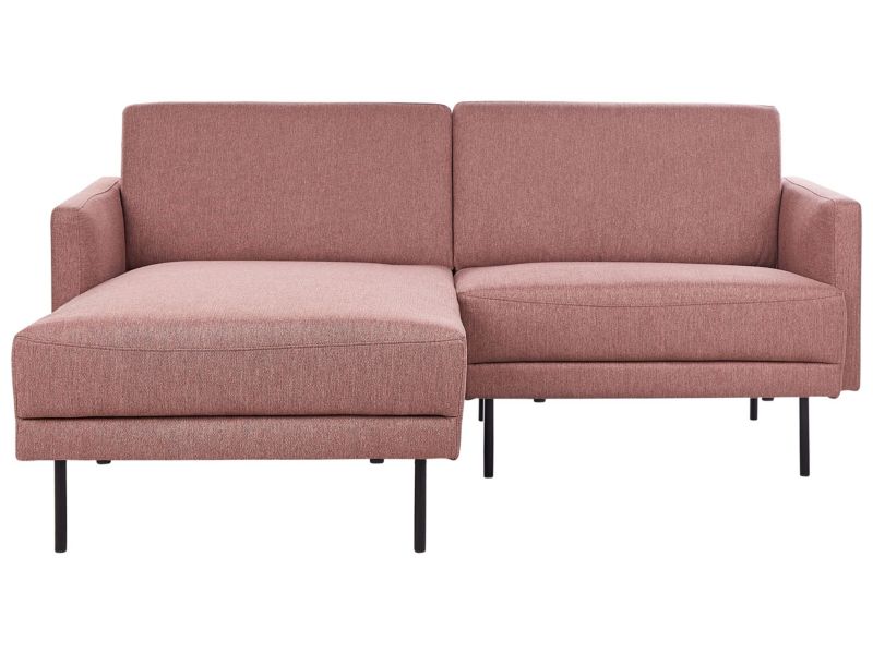 Sofa narożna prawostronna Breda Złoty brąz Tkanina 2-osobowa Prawostronny 1 szt.