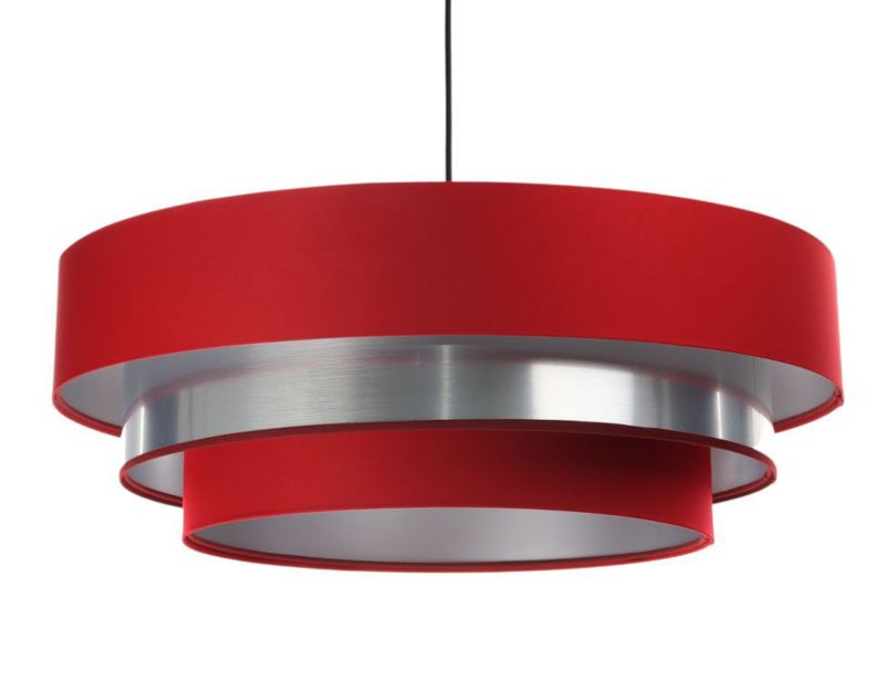 Lampa Bps Koncept wisząca TRIO MIX czerwona/srebrna 1 szt
