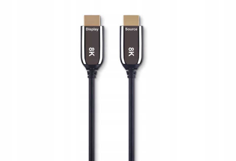 Kabel optyczny światłowodowy AOC HDMI 2.1 8K/60Hz, 4K/120Hz, 48Gbps HDR 10m 1 szt.