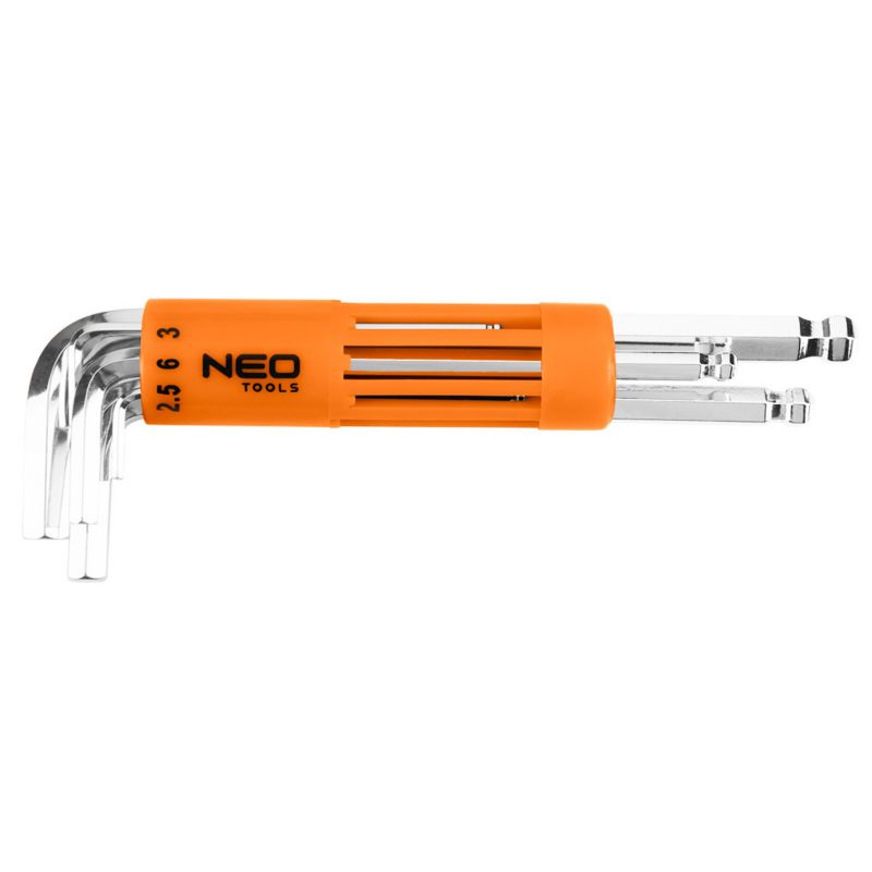 Zestaw kluczy sześciokątnych NEO TOOLS rozm. 2 do 10 mm srebrny 1 kpl.