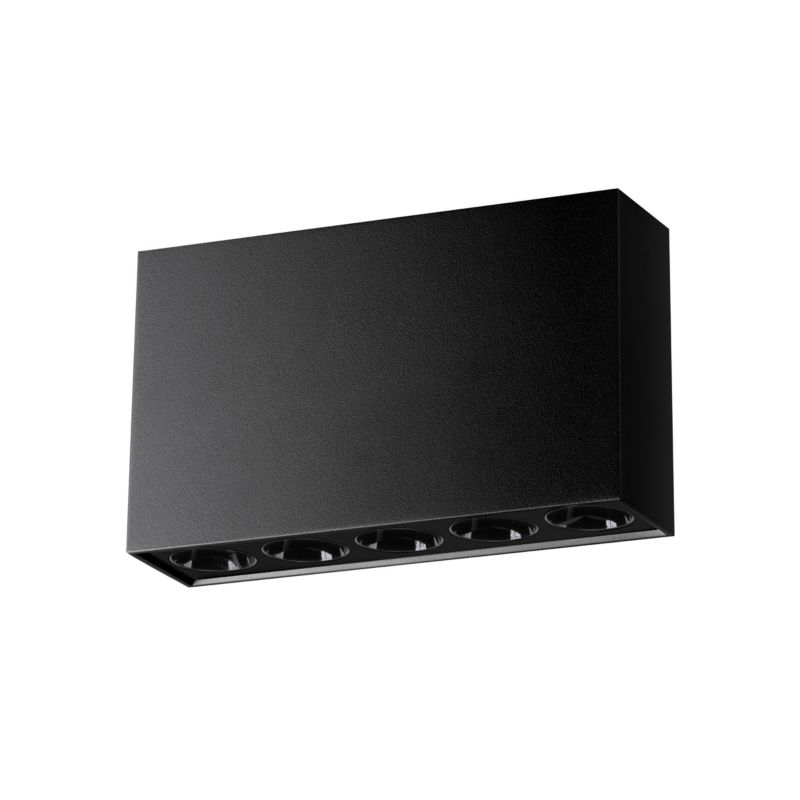 Plafon Sollux Lighting SOLE czarny LED 1 szt.
