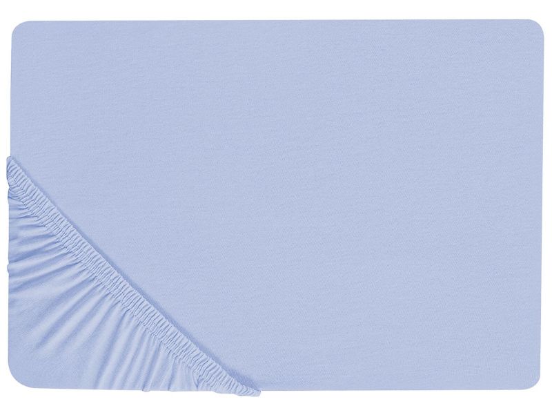 Prześcieradło z gumką Janbu Bawełna 200x200 cm Błękitny 1 szt.