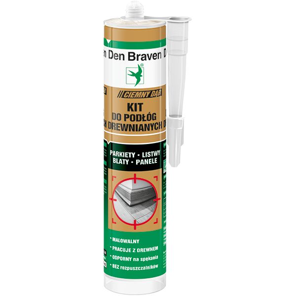 Kit do parkietu Den Braven 280 ml ciemny dąb