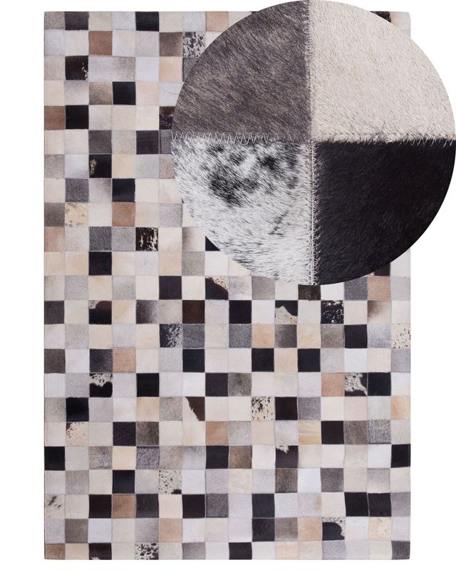 Dywan patchwork skórzany 160 x 230 cm wielokolorowy Rize 1 szt.