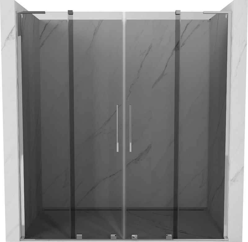 Drzwi prysznicowe rozsuwane Mexen Velar grafit/chrom 170x200 cm 1 szt.