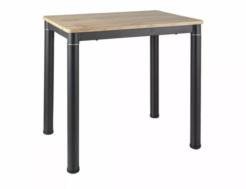 Stół Signal DAMAR 80x60 dąb artisan/czarny mat 1 szt