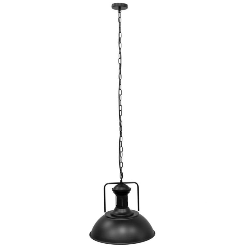 Lampa wisząca Edo Loft Gravis E27 czarna łańcuch, industrialna 1m EDO777185 1 szt.