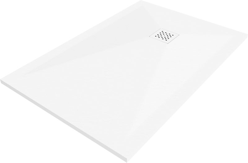 Brodzik prostokątny Mexen Stone+ biały 100x80 cm 44108010-W 1 szt.