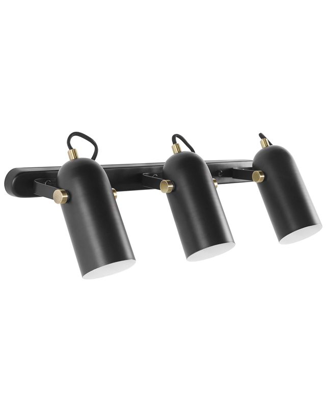Lampa spot 3-punktowa Tyria Regulowana Metal Czarny 1szt.