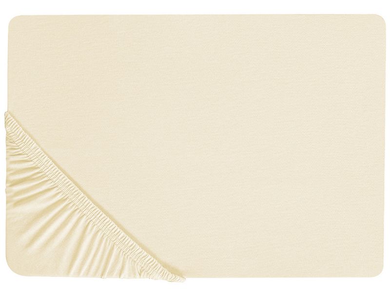 Prześcieradło z gumką Janbu Bawełna 90x200 cm Beżowy 1 szt.