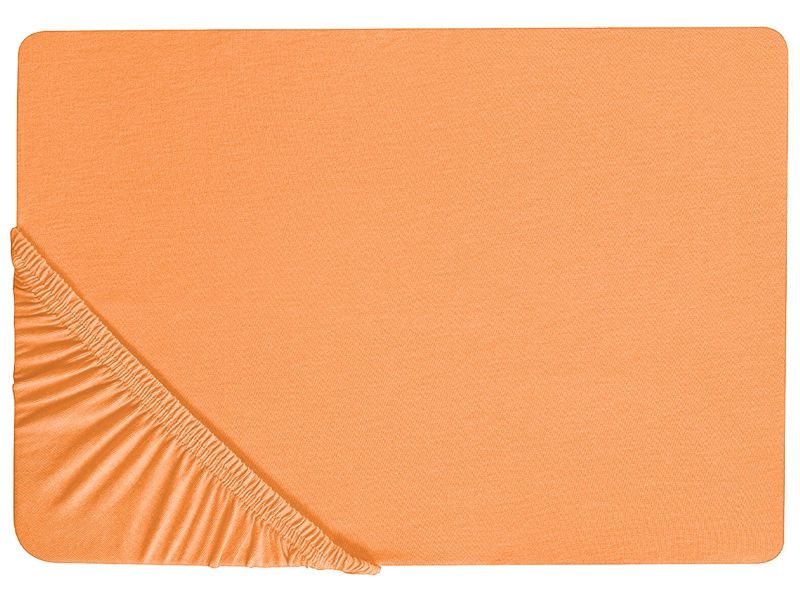 Prześcieradło z gumką Janbu Bawełna 90x200 cm Pomarańczowy 1 szt.