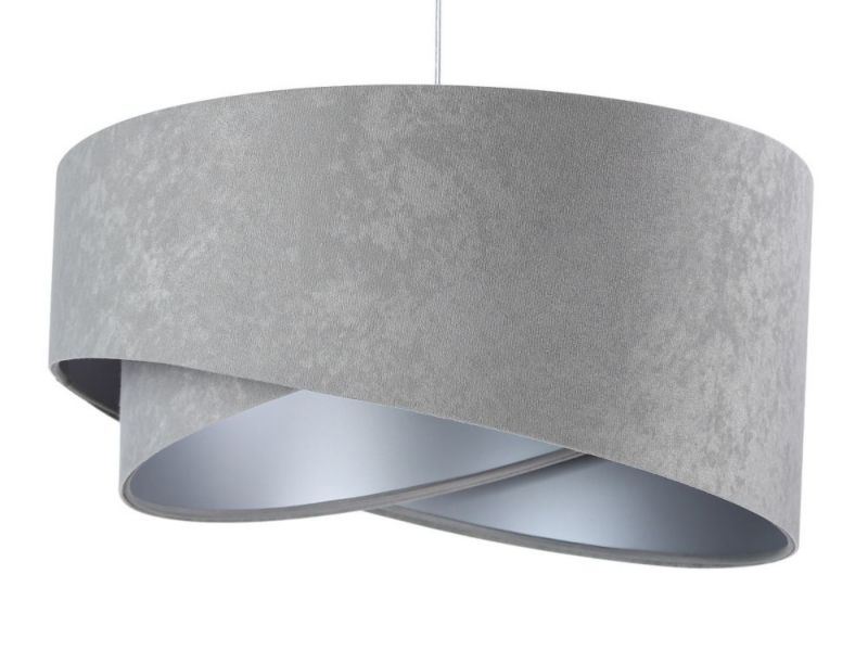 Lampa Bps Koncept wisząca GEMSTONE szara/srebrna 1 szt