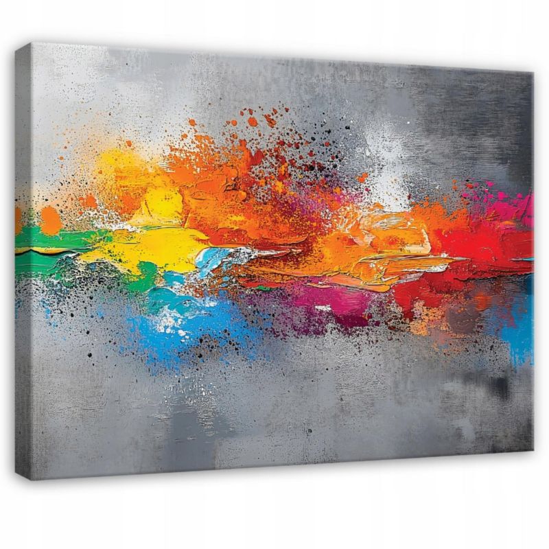 Obraz Na Płótnie Canvas WALLARENA 120x80 cm Dekoracja Ścienna Do Sypialni Salonu Kuchni Abstrakcja Loft 1 szt.