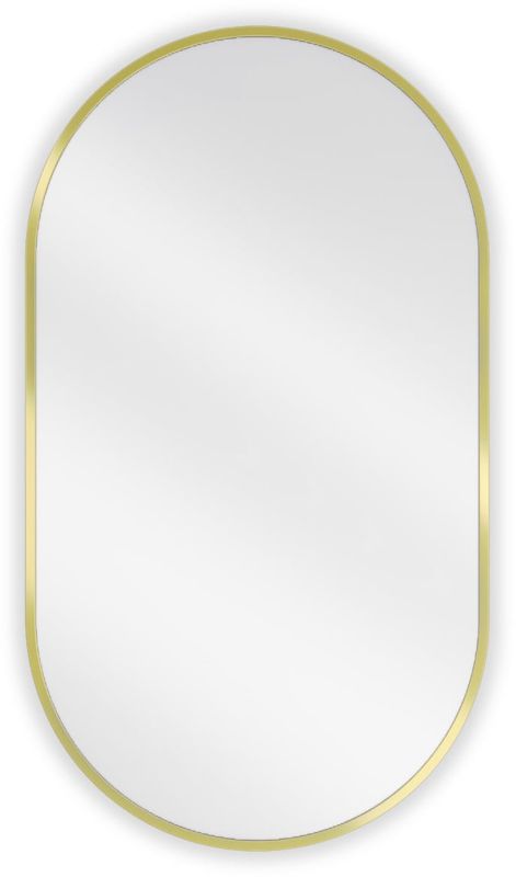 Lustro łazienkowe owalne Mexen Loft złote 80 x 45 cm 1 szt.