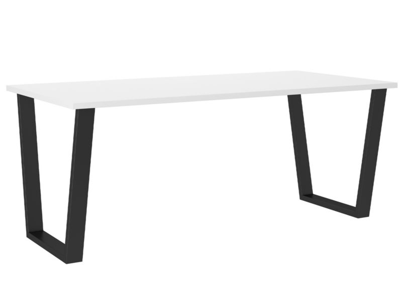 Stół loftowy do salonu Bonni Cezar 185x90 Biały 1 szt.