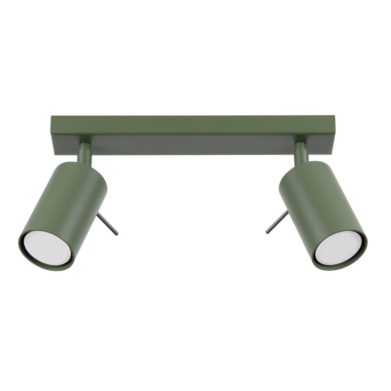 Plafon Sollux Lighting RING 2 zielony oliwkowy 1 szt.