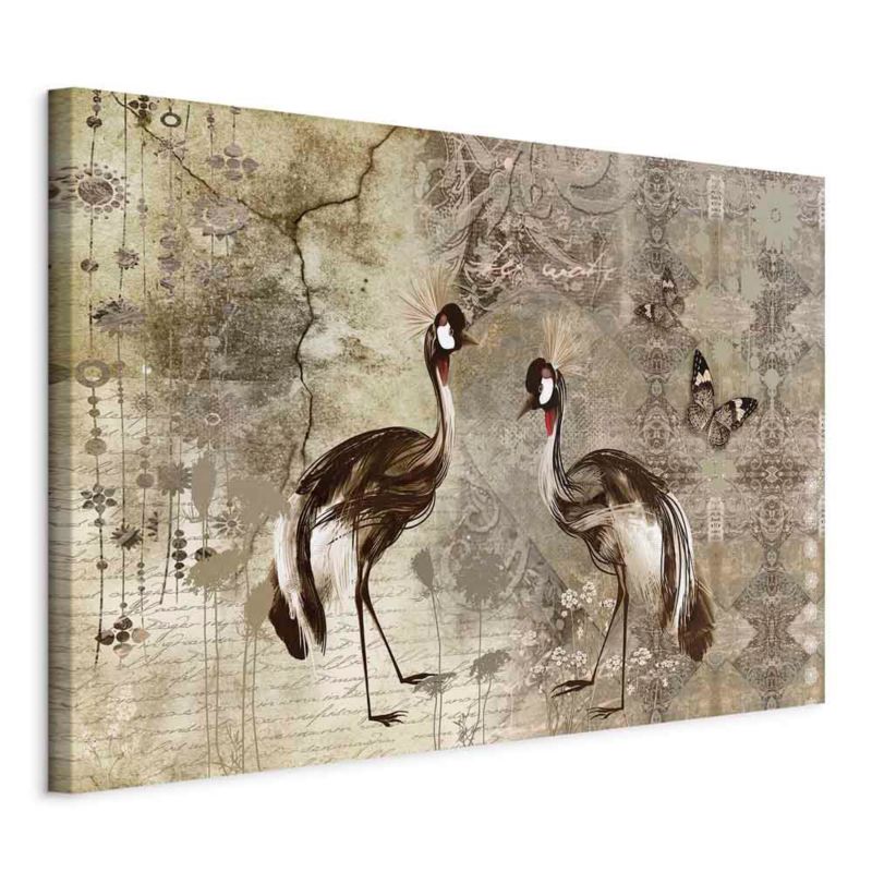 Obraz Artgeist Żurawie retro 90 x 60 cm płótno włoskie 1 szt