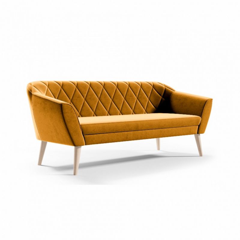 Sofa Bettso Viva 3 180 cm z miękkim oparciem miodowy 1szt.