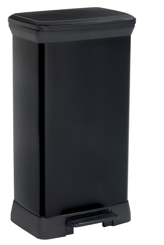 Kosz na śmieci z pedałem Curver Deco Bin 50L, czarny