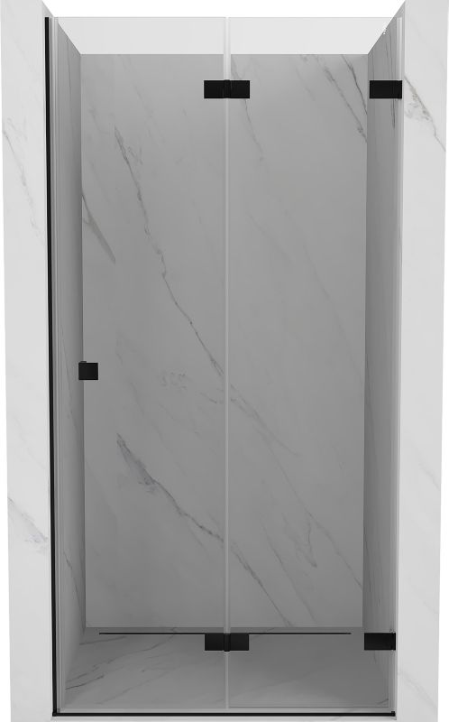 Drzwi prysznicowe składane Mexen Lunar-F czarne 80 cm 1 szt.