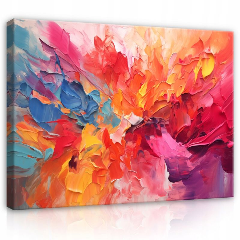 Obraz Na Płótnie WALLARENA 60x40 cm Do Sypialni Salonu Abstrakcja Kolorowy 1 szt.