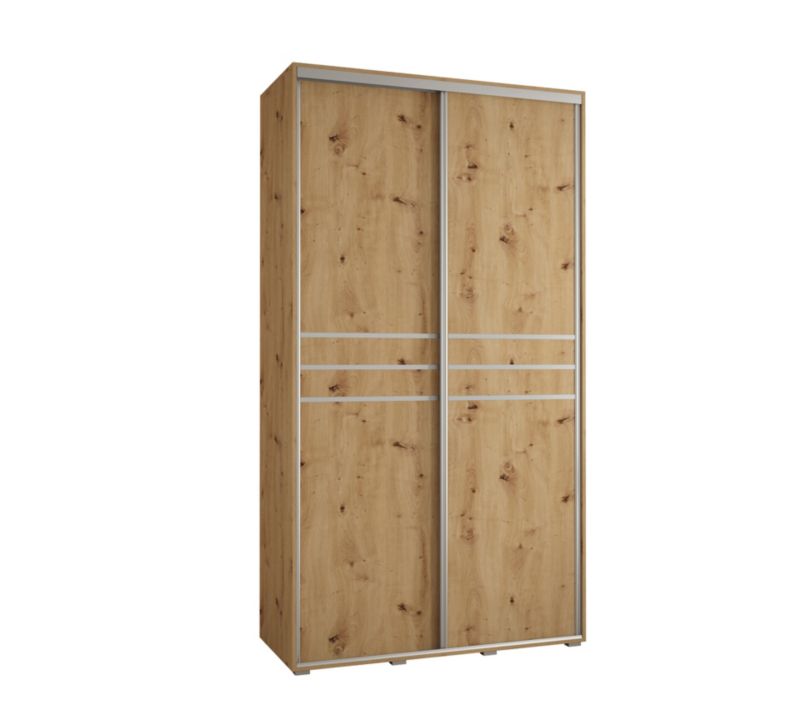 Szafa przesuwna Abiks DAVOS 10 wysoka szer.140cm artisan/artisan/srebrny 1szt.