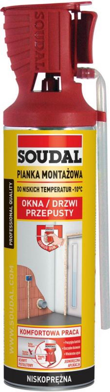Pianka montażowa Soudal Genius pistoletowa zimowa 500 ml
