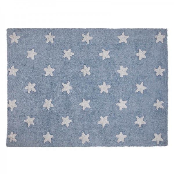 Dywan Lorena Canals dziecięcy BLUE STARS WHITE 120x160 niebieski 1 szt