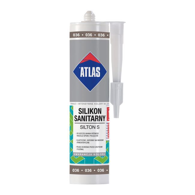 Silikon Atlas 036 ciemny szary 280 ml