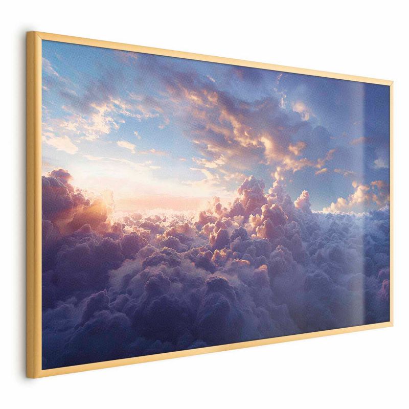 Plakat Artgeist Słońce w ukryciu 60x40 cm z ramą złotą 1 szt