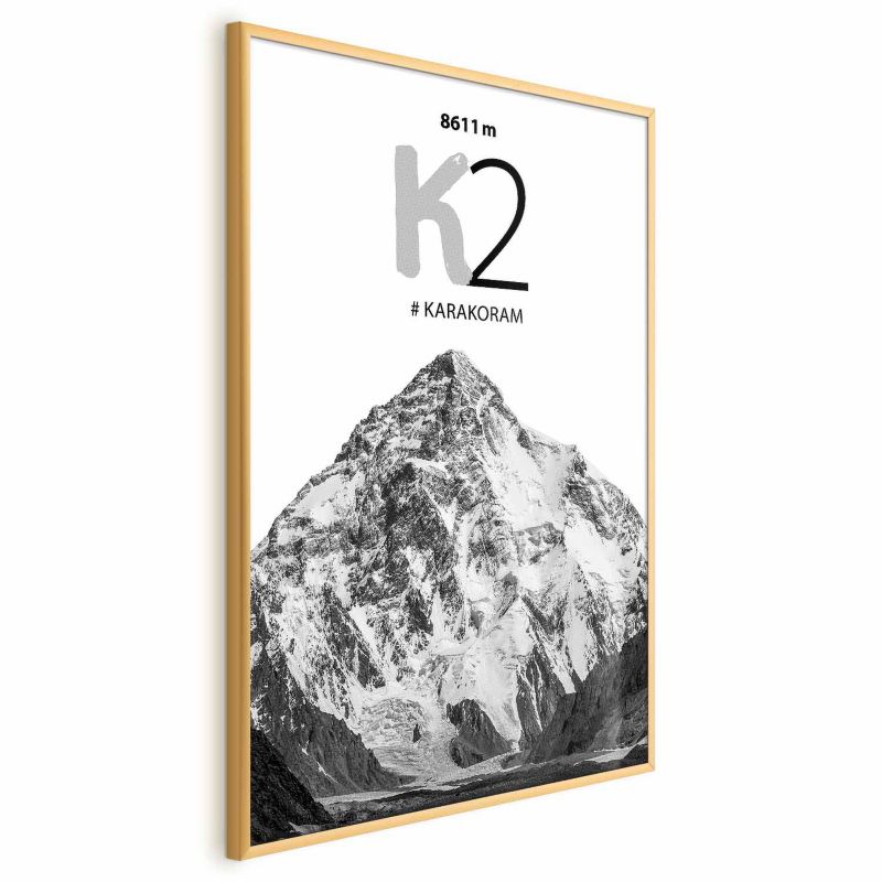 Plakat Artgeist K2 21x30 cm z ramą złotą 1 szt