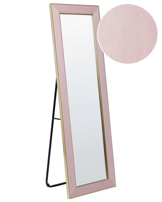 Lustro stojące Lautrec 150 cm Welur Różowy 1 szt.
