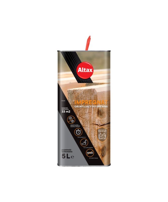Impregnat gruntujący do drewna Altax bezbarwny 5 l