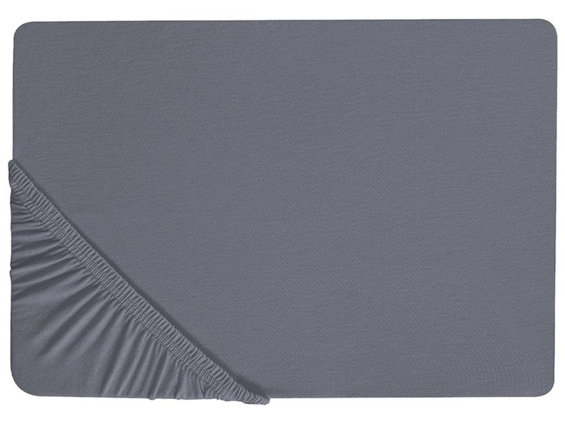 Prześcieradło z gumką Janbu Bawełna 200x200 cm Ciemnoszary 1 szt.