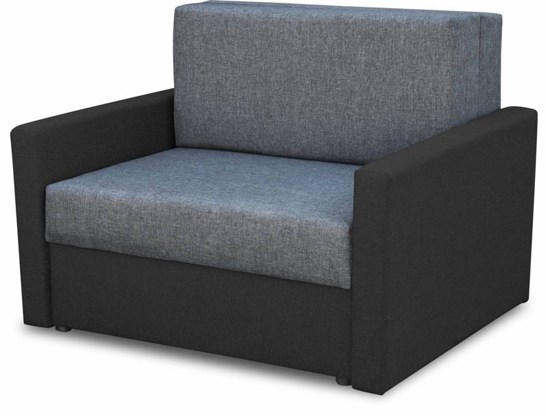 Sofa amerykanka rozkładana Bonni Tedi 1 Czarna/Grafitowa 1 szt.