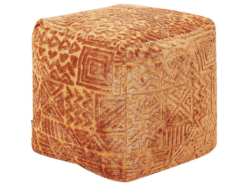 Puf Sanawan Złoty brąz 50 cm 50 cm 1 szt.