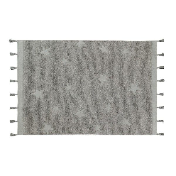 Dywan Lorena Canals dziecięcy HIPPY STARS GREY 120x175 szary 1 szt