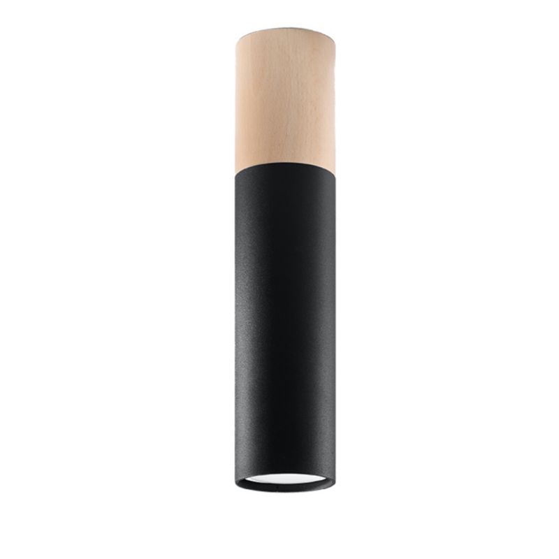 Plafon Sollux Lighting PABLO czarny 1 szt.