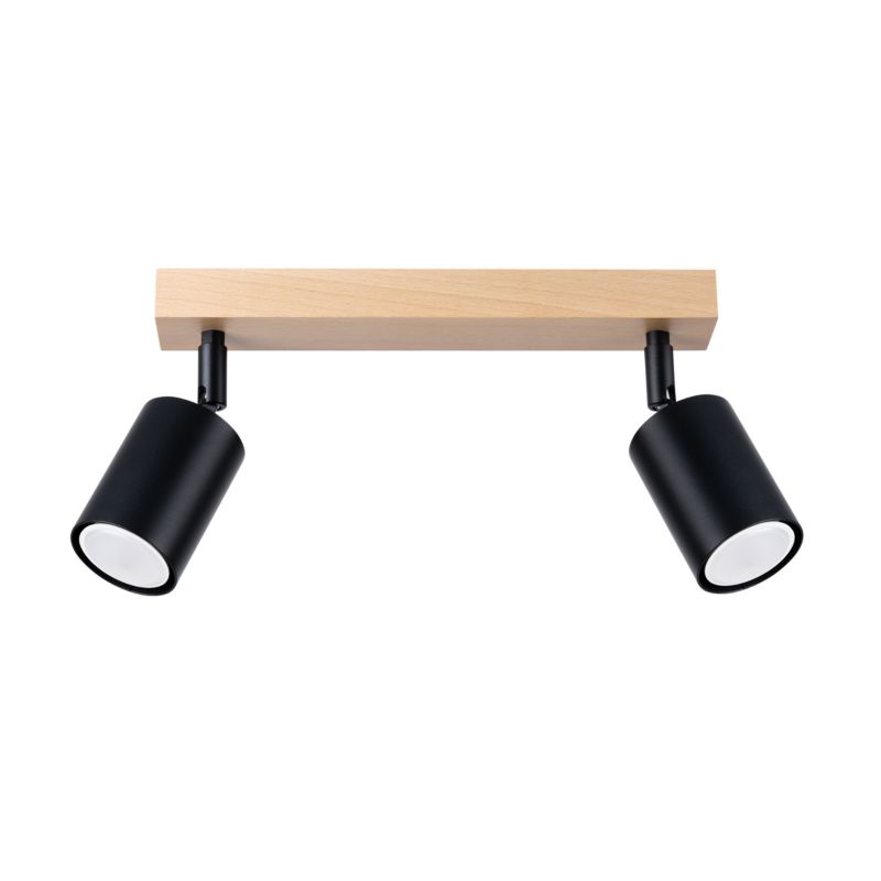Plafon Sollux Lighting VERDO 2 czarny 1 szt.