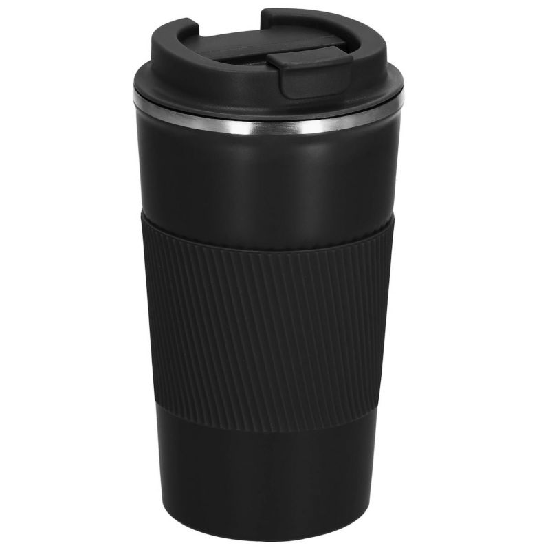 Kubek termiczny do kawy, herbaty Springos 500 ml stal nierdzewna termos czarny 1 szt.