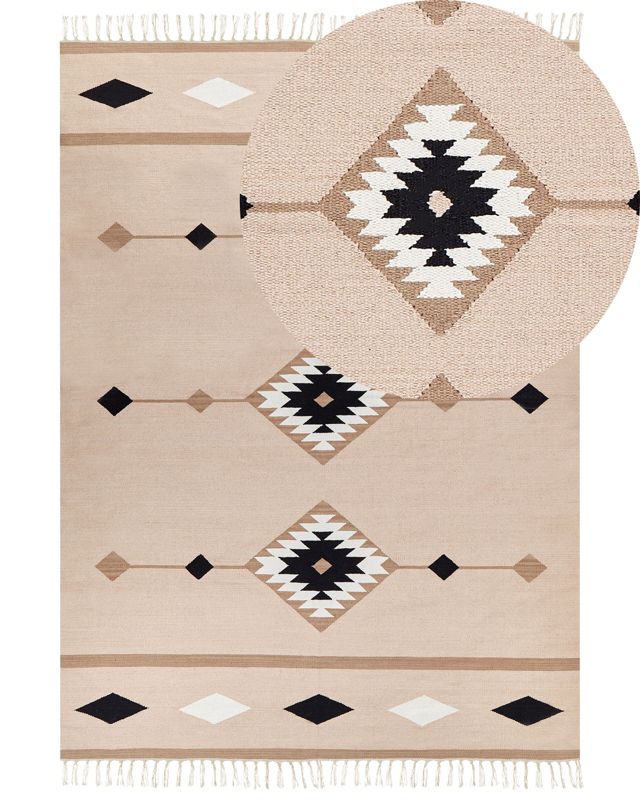 Dywan bawełniany kilim 200 x 300 cm wielokolorowy Berdik 1 szt.