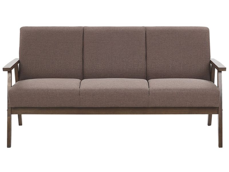 Sofa 3-osobowa brązowa Asnes 1 szt.